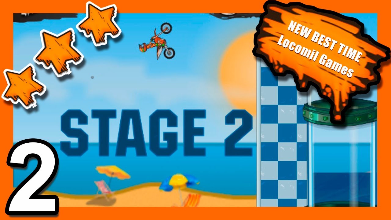 Moto X3M Bike Race Game - New Pool Party All Levels 1-15 