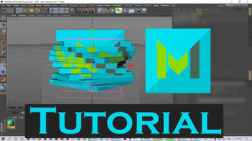 Creating Cutting News 3D Animated Cube log | cinema 4d tutorial