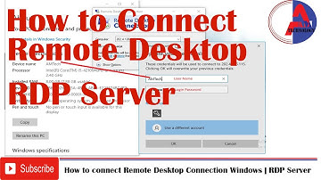 How to connect Remote Desktop Connection Windows | RDP Server