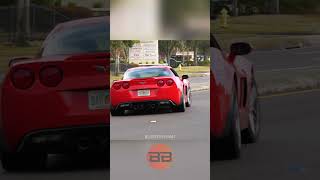 Corvettes Ripping Out Of Cars Coffee After The Rain