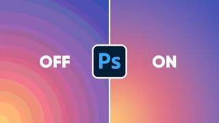 turn on this setting to fix banding in gradients! - photoshop trick