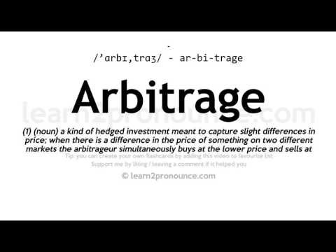 Video: Da li je arbitraža glagol ili imenica?