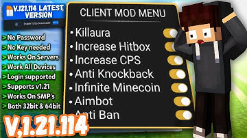 The Most Insane Hacked MOD MENU Client for MCPE 1.21.114+ | Works on Realms & Servers!⚡