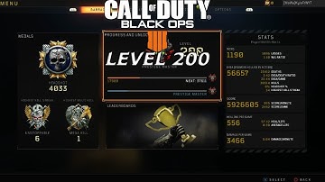 Call of Duty: Black Ops 4 Reaching Level 200! - Combat Record, Stats, Best Classes and Unlocks
