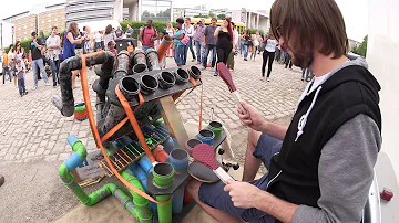 Awesome Pipe-Drummer | PipeDrumz | Neon Pipe Drummer