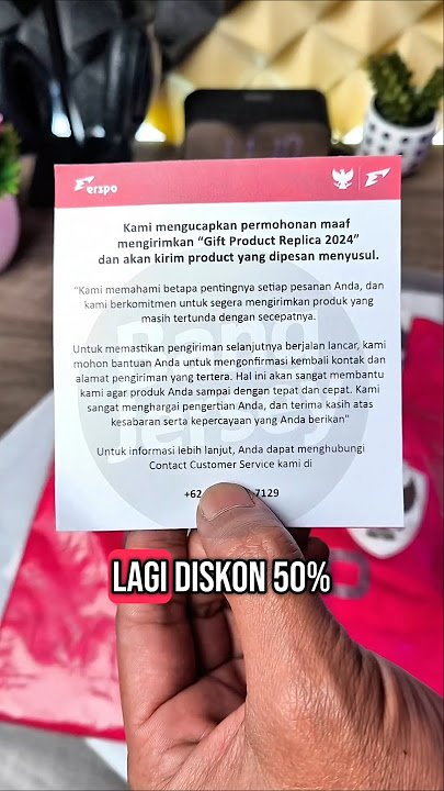 Unboxing the 2024 Indonesian National Team Home Jersey in red! 🔥 50% off! 💯🇮🇩 #JerseyTimnas2024