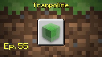 Minecraft Bedrock Achievement Tutorial #55: Trampoline