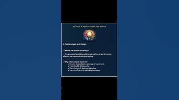 Chapter 4: test analysis and design - Istqb Foundation Level Syllabus Flashcards  #test #tester
