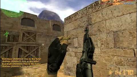 Counter Strike Condition Zero - de_dust - Amazing Grenade Kill (13th Birthday! :))