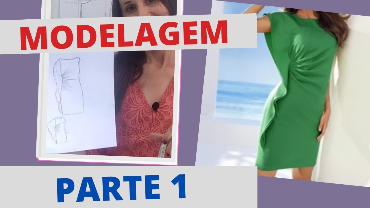 MODELAGEM VESTIDO COM DRAPEADO NO LATERAL (PARTE 1)