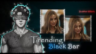 Trending Black Bar Transition - After Effects | CC Jaws Tutorial