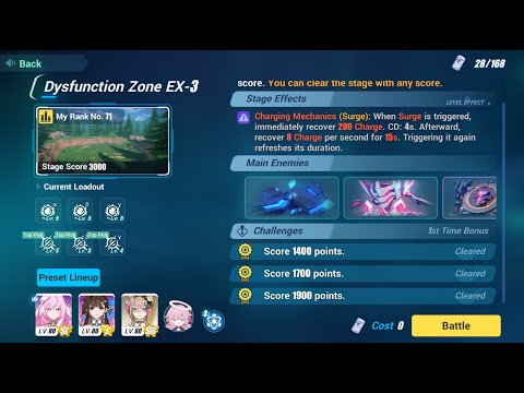 [HI3 Event] Chip Space - Dysfunction Zone EX 3 - 3000