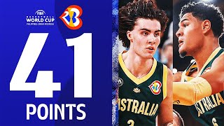 Josh Giddey (26 PTS & 11 AST) & Josh Green (15) Combine For 41 PTS In Australia's Huge Win! #FIBAWC