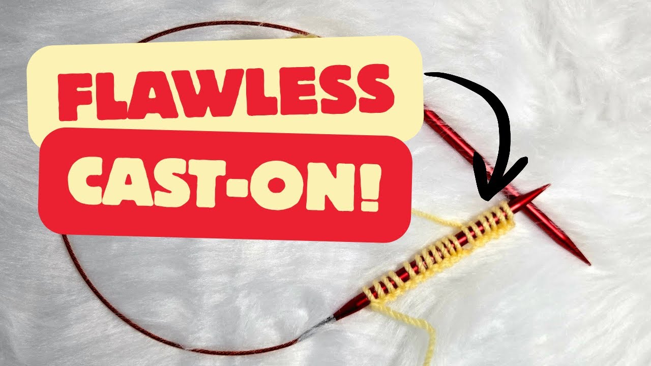 Knitting For Beginners Made Super Simple | Two Needle Cast on Method.