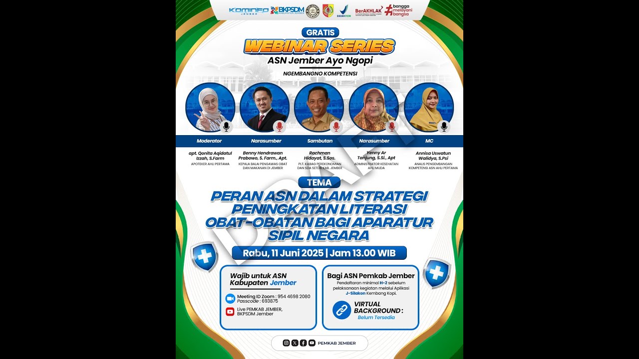 Webinar ASN Jember Ayo Ngopi Tema  