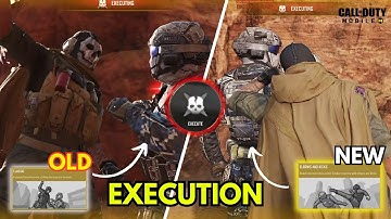 COD Mobile "NEW vs OLD" FREE Execution !! | Full Comparison | Call Of Duty Mobile