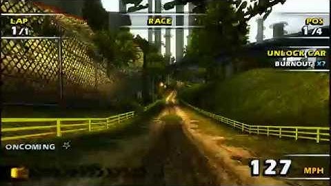 PPSSPP 1.2.2 - Burnout Dominator - 60 FPS Cheat - 4K Testing