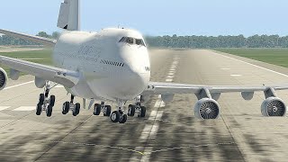 Airplane Loses Grip On Runway During Takeoff, Emergency Landing Just After Takeoff -- Xp 11