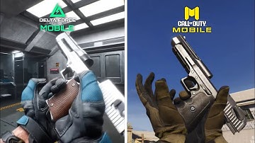 Delta Force: Mobile vs Call of Duty: Mobile - All Weapons Reload Animations comparison (Updated)