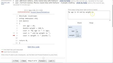 Python Tutor (PythonTutor.com) - Best Programming Learning Tool EVER!! - Using with C++