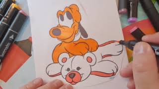 Mickey minnie  Mouse & Friends Coloring Pages!  Fun & Easy Coloring Adventure for Kids Learn Colors