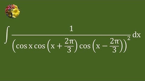 2025 MIT Integration Bee Quarter Final # 2 Problem # 2 (3rd method)(2774AA)