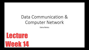 CHAPTER 5: DATA COMMUNICATION & COMPUTER NETWORK (EXTRA NOTES)