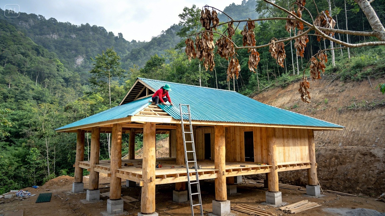 120 Days of Hard Work – The Woman Who Made Her Dream of a Wooden House Come True | By @La_Minh_Ngoc