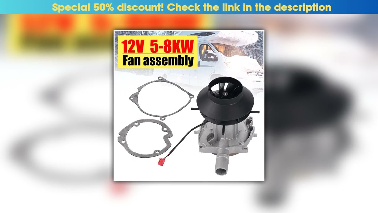 First Look 12V 5-8KW Parking Heater Fan Assembly Blower Motor Assembly Parking Heater Accessories W