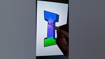 How To Draw Graffiti with Cracks  A to Z a procreate tutorial  Graffiti I #graffitiletters  #berthox