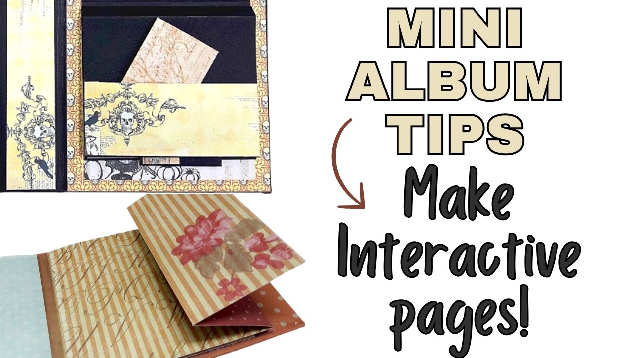 Mini Album Tips #12 - Mini Album Interactive Page ideas for Beginners l ...