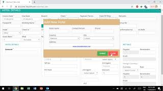 Accounting Software for Travel Trade Hotel Invoices 7 Sky Soft screenshot 5