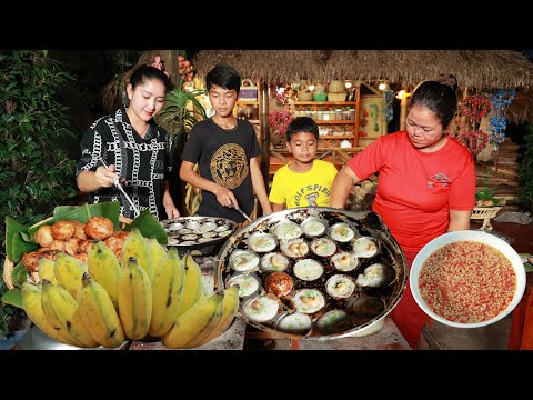 Rice cake, Banana dessert, Duck Feet Pickle - Cooking with Sros