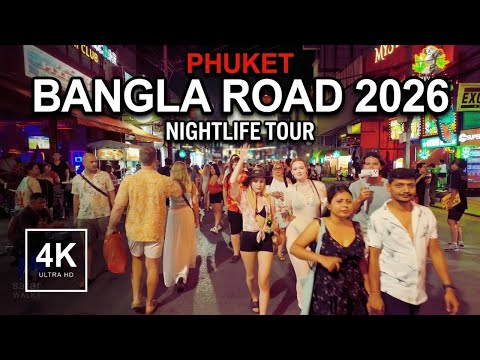 PHUKET, Thailand 🇹🇭 Bangla Road Night | 4K Walking Tour (60fps)