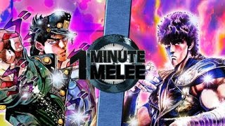 one minute melee jotaro vs kenshiro sub español HD