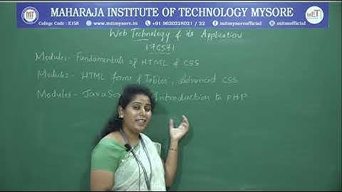 Introduction|7th semester|CS&E|Module-1|Web Technology & Its Applications|Session-1