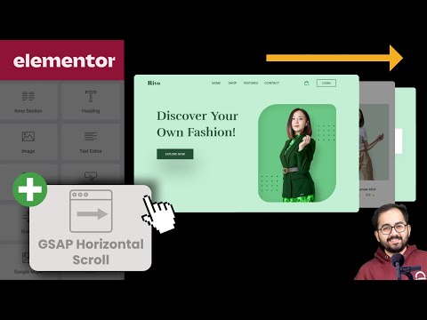 Elementor GSAP - Smooth Horizontal Scroll (NO PLUGIN)