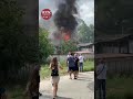 В Киеве горит жилой дом 05.08.2021// Видео: Киев Оперативный