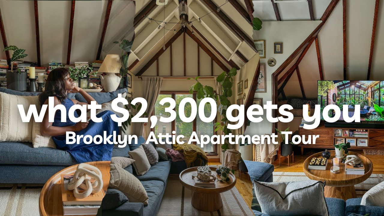 What $2,300 Gets You in NYC : Realistic Brooklyn Attic Apartment Tour |  petitemarienyc