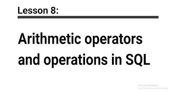 SQL for Beginners | Lesson 8 | Arithmetic operators and their functions in MySQL(HINDI).