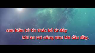 CHO CON VỮNG TIN *karaoke *tone nữ *thánh ca *style TAM CA ÁO TRẮNG