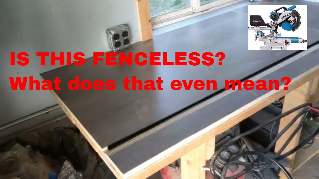 Fenceless Melamine Miter Station Build for Hercules Miter Saw YouTube