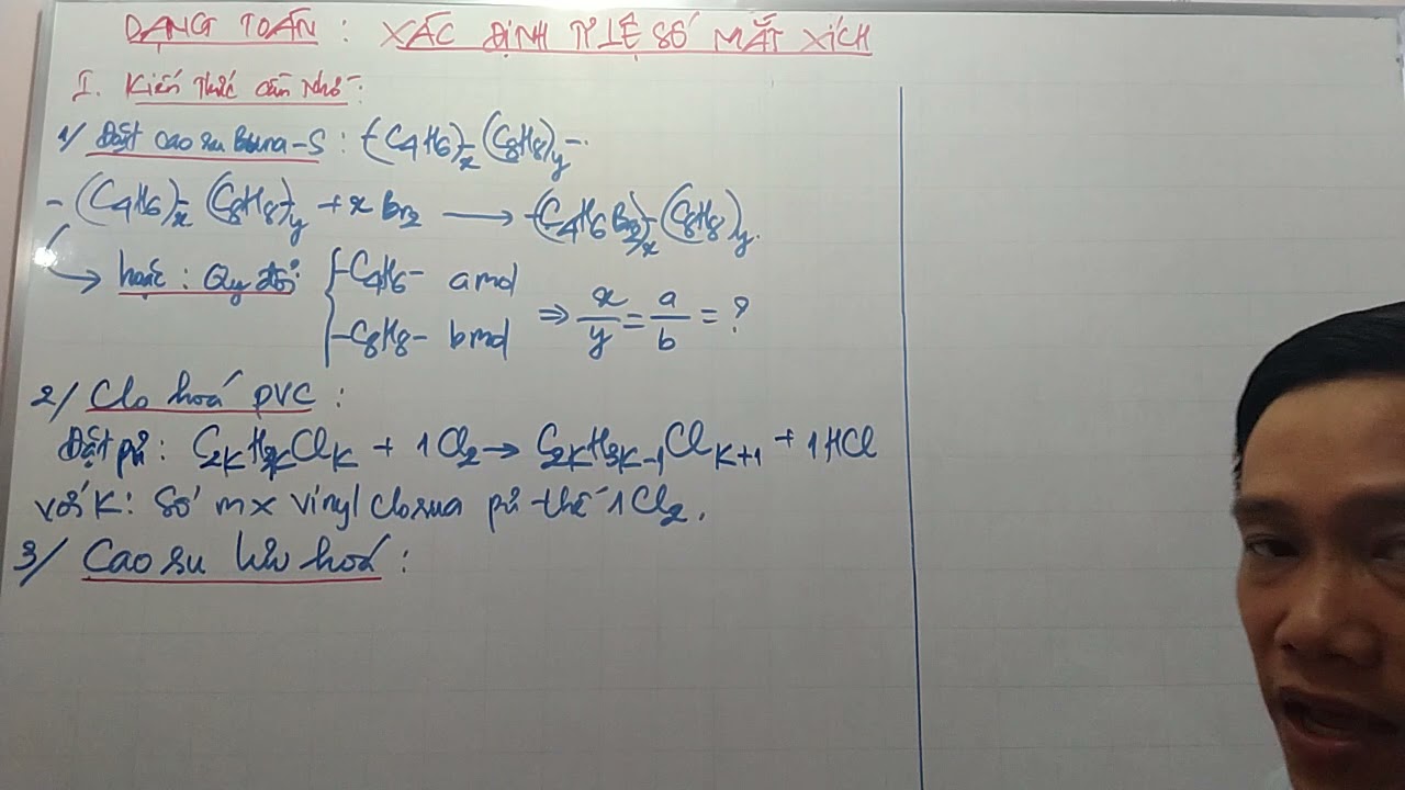 DẠNG TOÁN: XÁC ĐỊNH TỈ LỆ SỐ MẮT XÍCH TRONG PHÂN TỬ POLIME