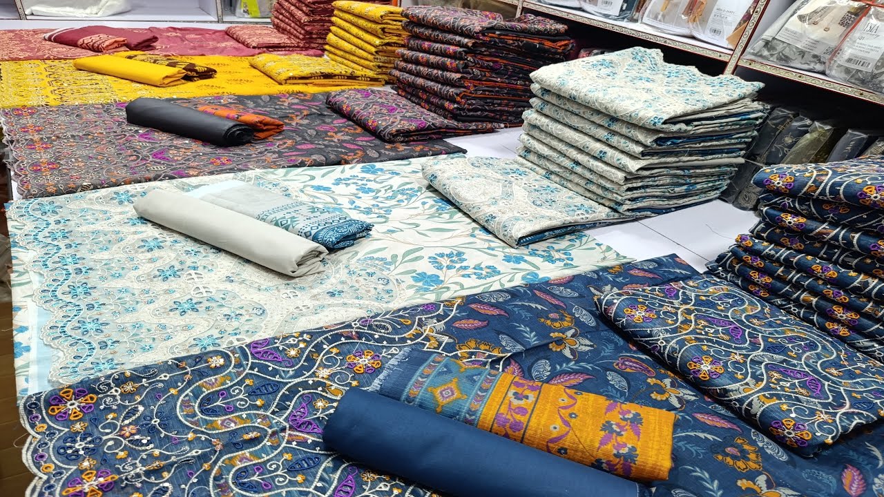 RIWAYAT original embroidery 3pcs lawn collection whole sale market ladies souit UN-stitched 3pcs 