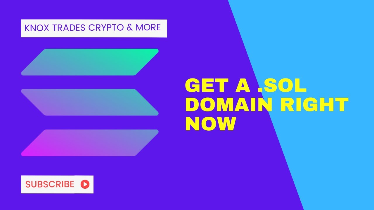 Sol Domain Names You NEED a .SOL domain RIGHT NOW - YouTube