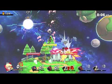 スマブラSP Mii射撃の上スマで0%からバースト！？