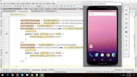Login, SignUp and Change Profile Form with SQLite in Android