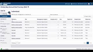 Editing and deleting submitted data in your project | MERMAID Collect