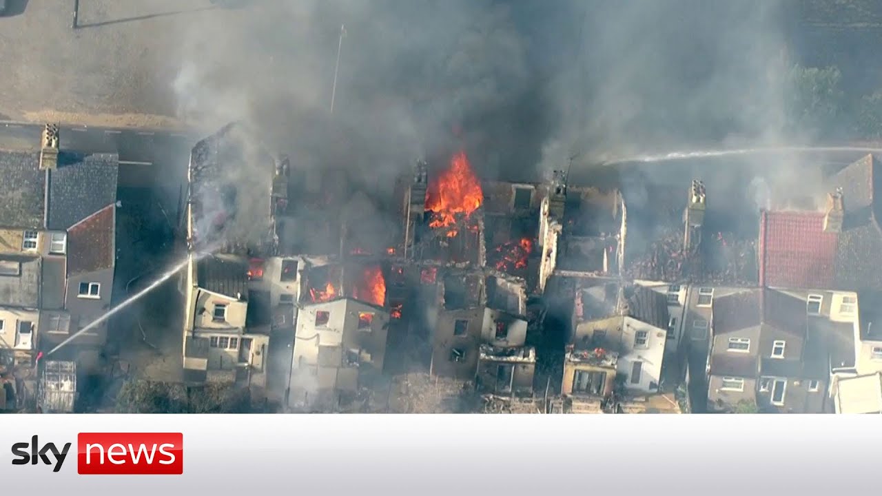 Film backdrop image for UK Heatwave: London Fire Brigade battle fires across capital (2022)