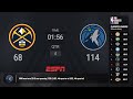 Denver Nuggets @ Minnesota Timberwolves | #NBAPlayoffs presented by Google Pixel Live Scoreboard